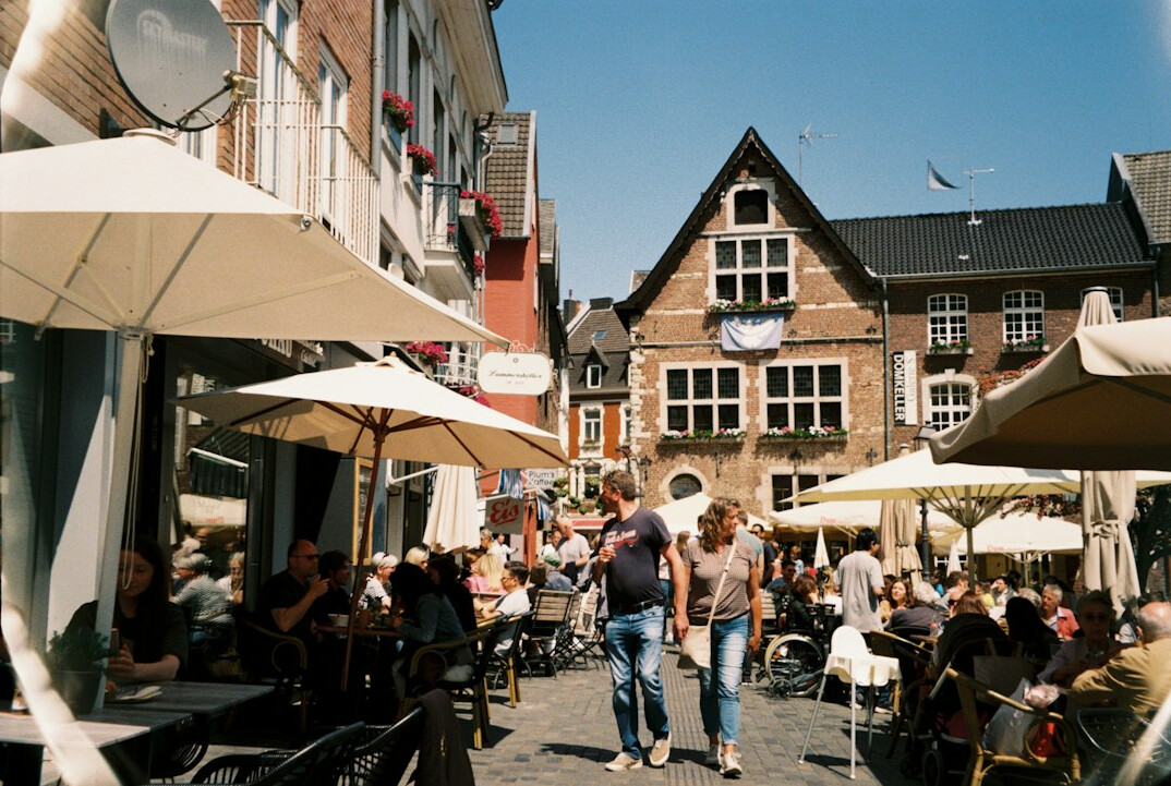 german people smiling outdoors