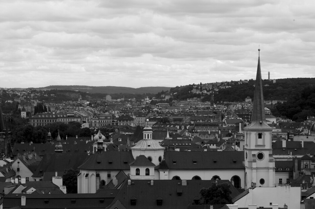 european city skyline